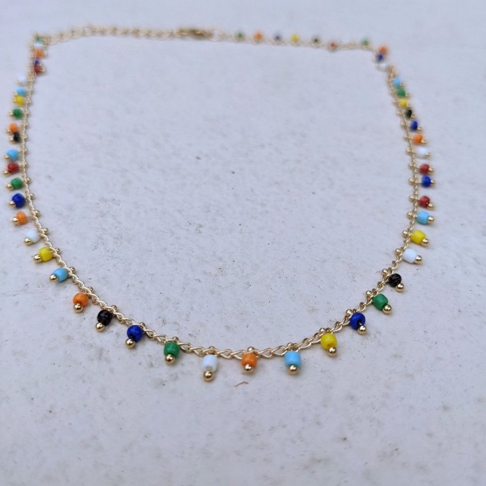 Boho style necklace choker